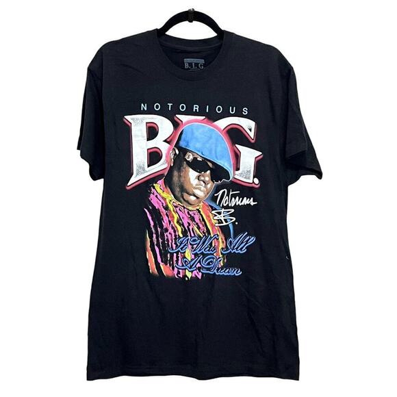 Vintage Like Mens Biggie Smalls Graphic Tee It Was All a Dream L Y2K Hip Hop - Picture 1 of 8